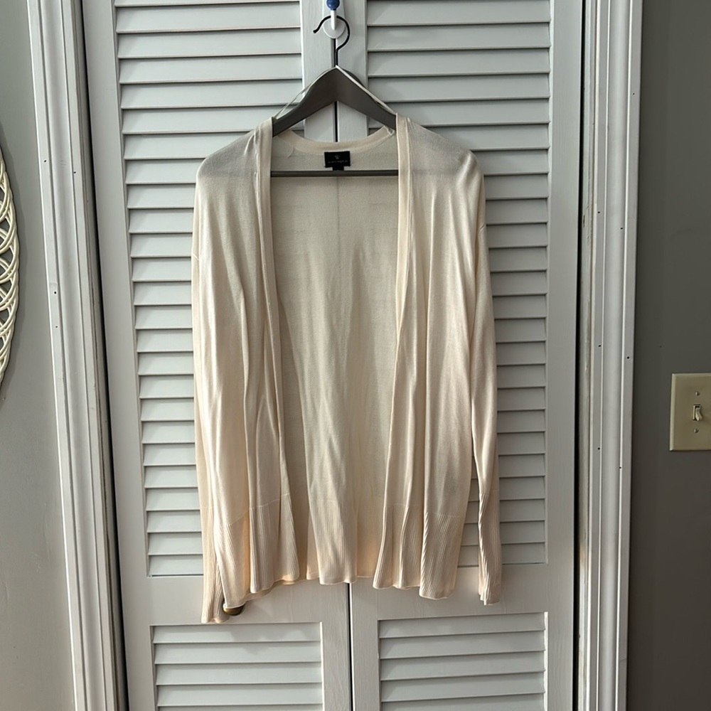 Worthington cream colored cardigan.